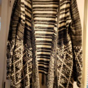 Gray Aztec Cardigan
